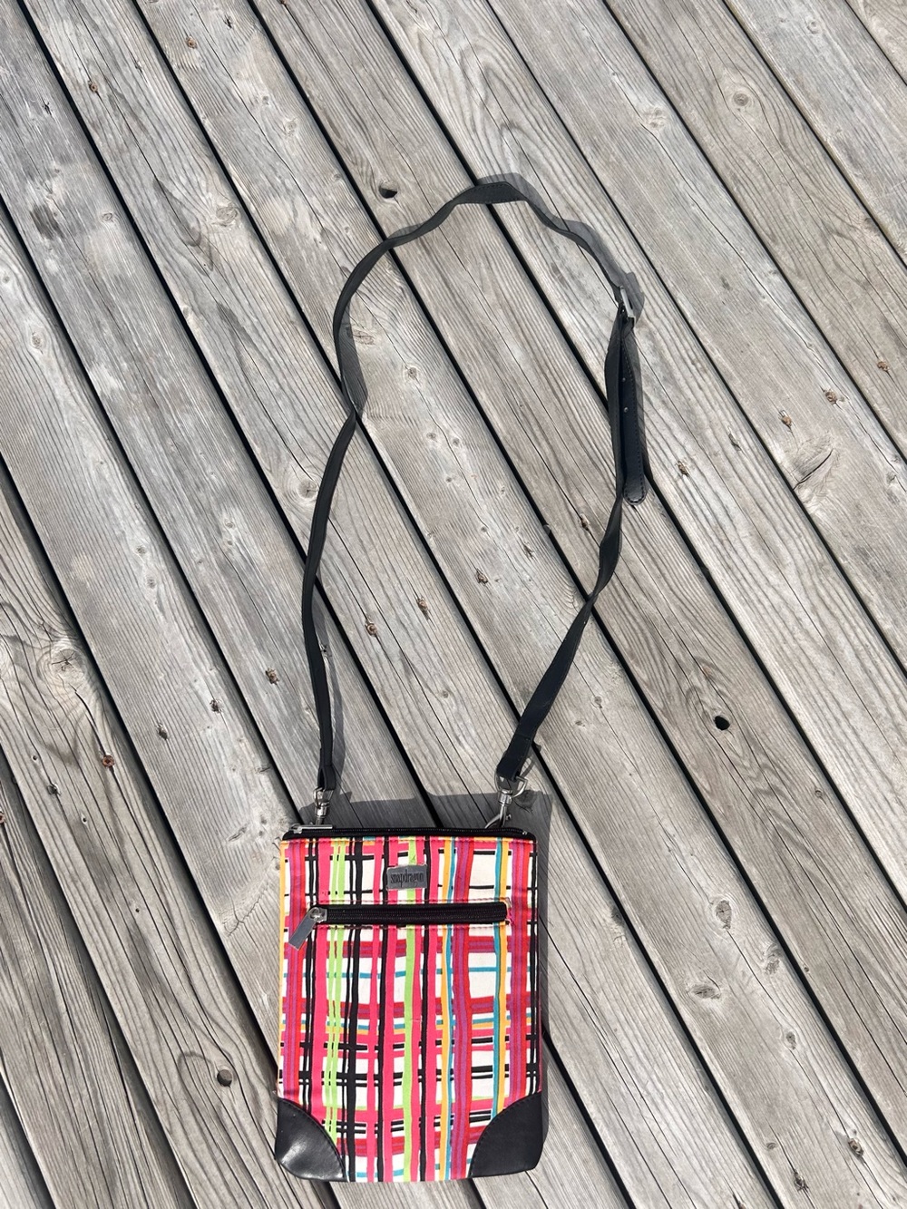 Women's Snapdragon Brand new Crossbody Bag in Multi-Color Plaid